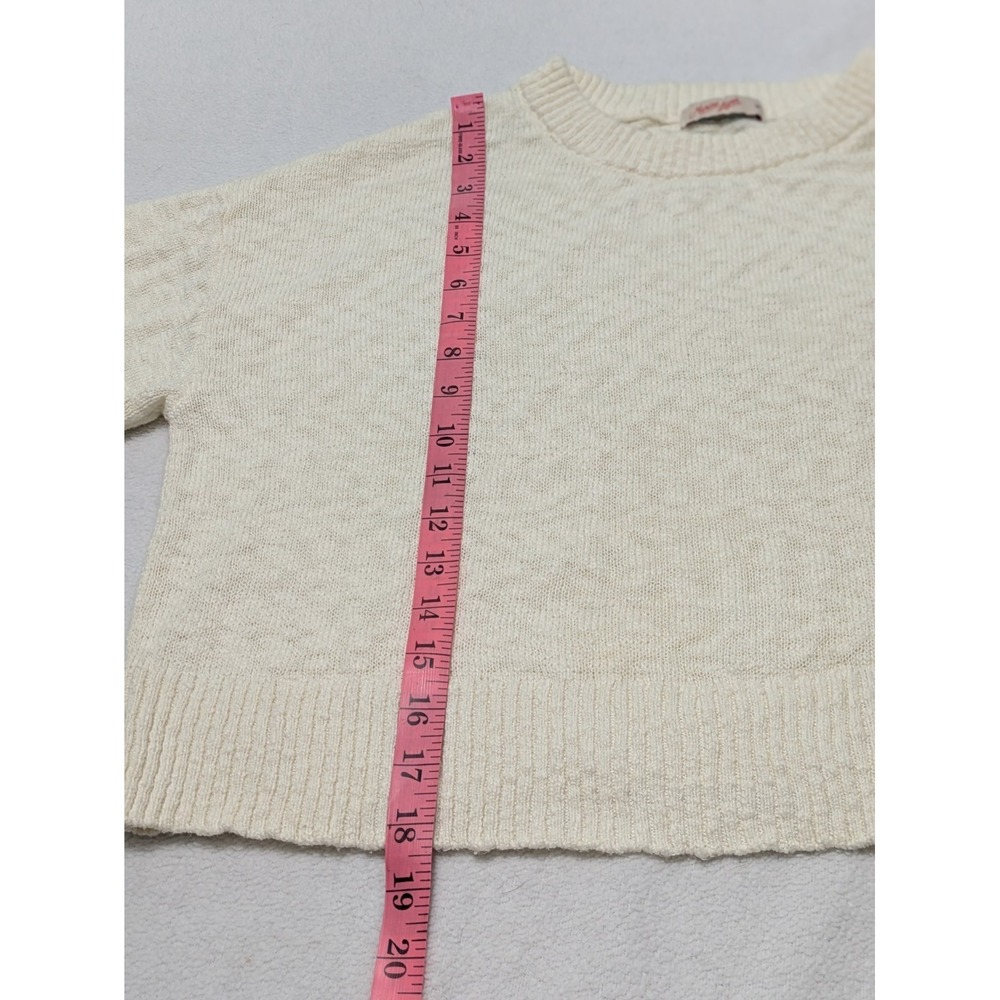 Marine Layer Sweater Cream sz M White Seabreeze Textured Knit Crewneck Pullover - Picture 9 of 10